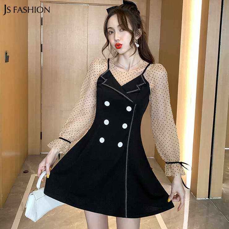 パーティードレス ドット柄シースルー袖 バイカラーワンピース 品番 Jsfw Js Fashion ジェーエスファッション のレディースファッション通販 Shoplist ショップリスト パーティードレス ドット柄シースルー袖 バイカラーワンピース 品番 Jsfw Js Fashion ジェーエスファッション のレディースファッション通販 Shoplist ショップリスト