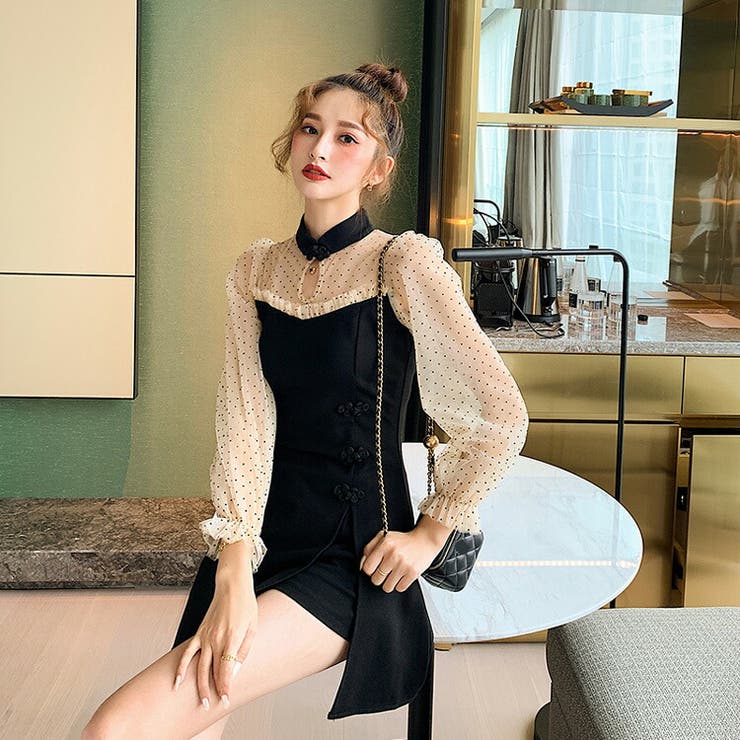 パーティードレス ショーパン付き チャイナドレス風ワンピース 品番 Jsfw Js Fashion ジェーエスファッション のレディースファッション通販 Shoplist ショップリスト