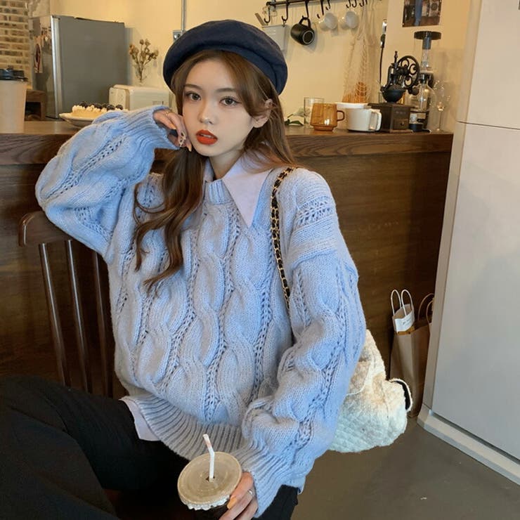 ニットトップス 全3色 ケーブルーニット 品番 Jsfw Js Fashion ジェーエスファッション のレディース ファッション通販 Shoplist ショップリスト