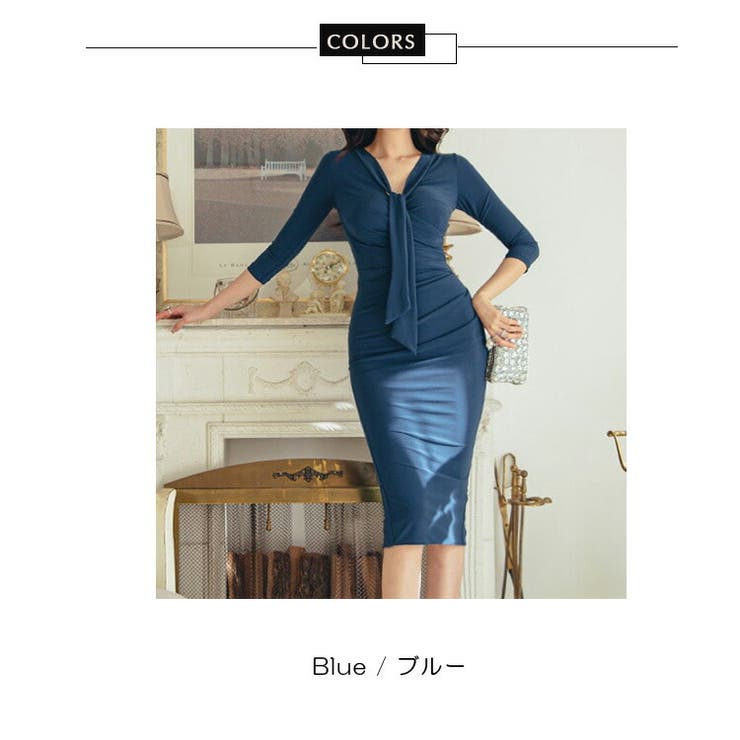 パーティドレスワンピース ドレスプラス DRESS+ ワンピース ドレス 総レース Aライン