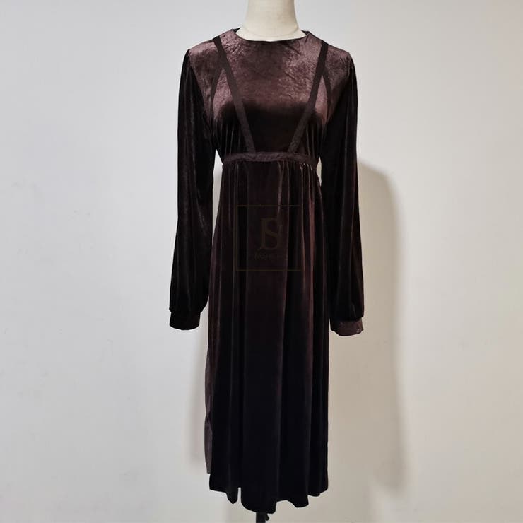 ❤️人気新作 新品♡ SelfPortrait 黒ベロアロングワンピース♡　888 楽天市場】黒 ワンピース レディース ベロア ベルベット ロング