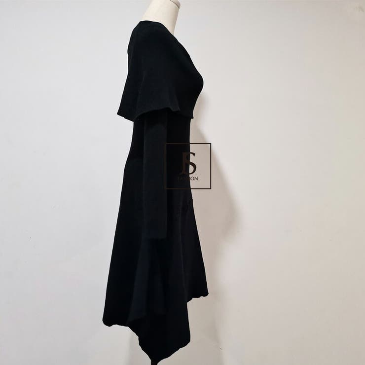 ニットワンピース 全2色 オフショルダー[品番：JSFW0007936]｜JS
