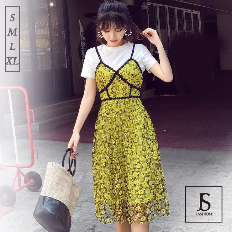 セットアップ 無地カットソーとレースワンピース2点セット トップス 品番 Jsfw Js Fashion ジェーエスファッション のレディースファッション通販 Shoplist ショップリスト