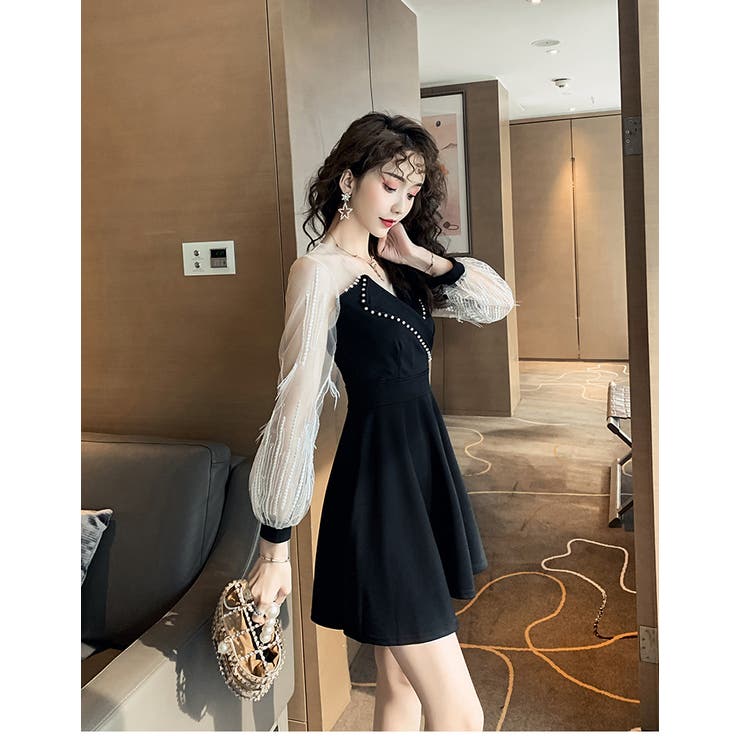 パーティードレス 2色 シースルー 品番 Jsfw Js Fashion ジェーエスファッション のレディースファッション通販 Shoplist ショップリスト