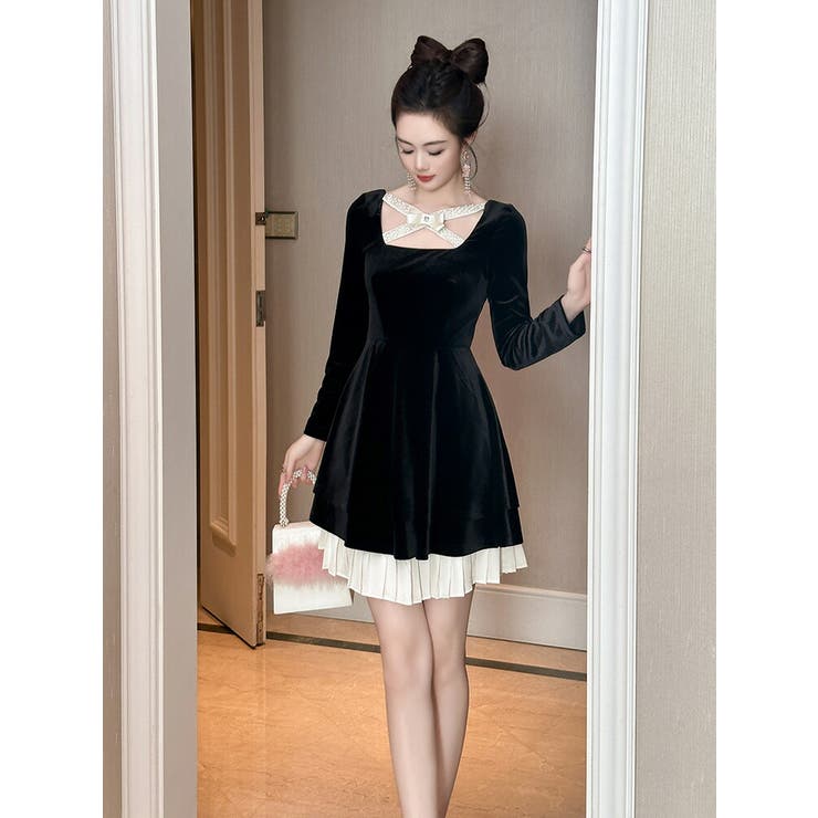 ドレスワンピース パーティードレス お呼ばれドレス[品番