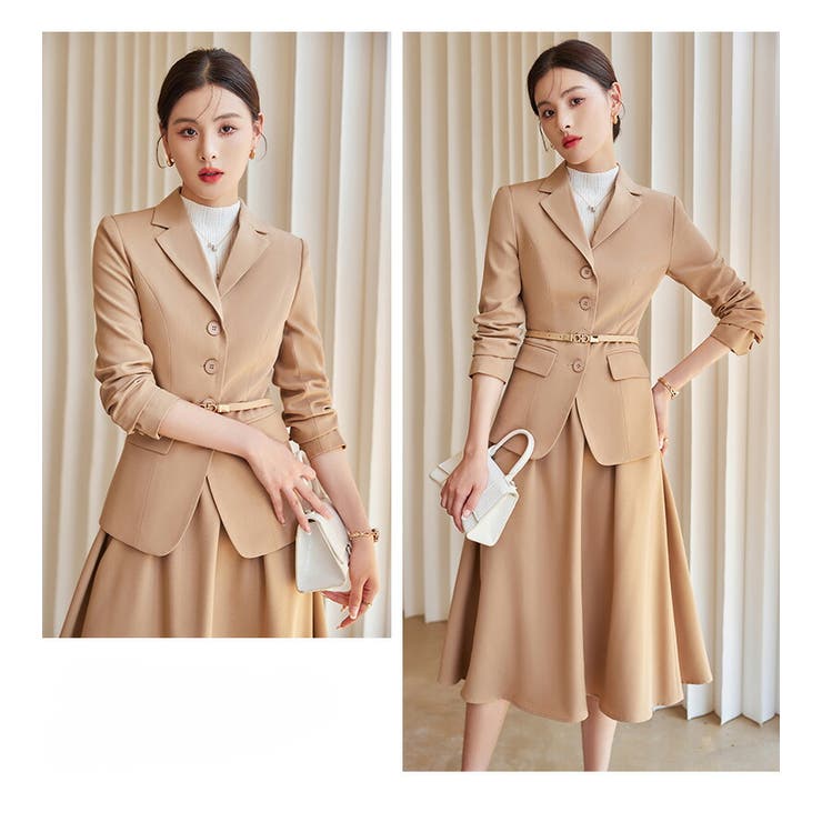 2点セットセットアップ スカートスーツ 全3色[品番：JSFW0014757]｜JS FASHION（ジェーエスファッション）のレディースファッション 通販｜SHOPLIST（ショップリスト）