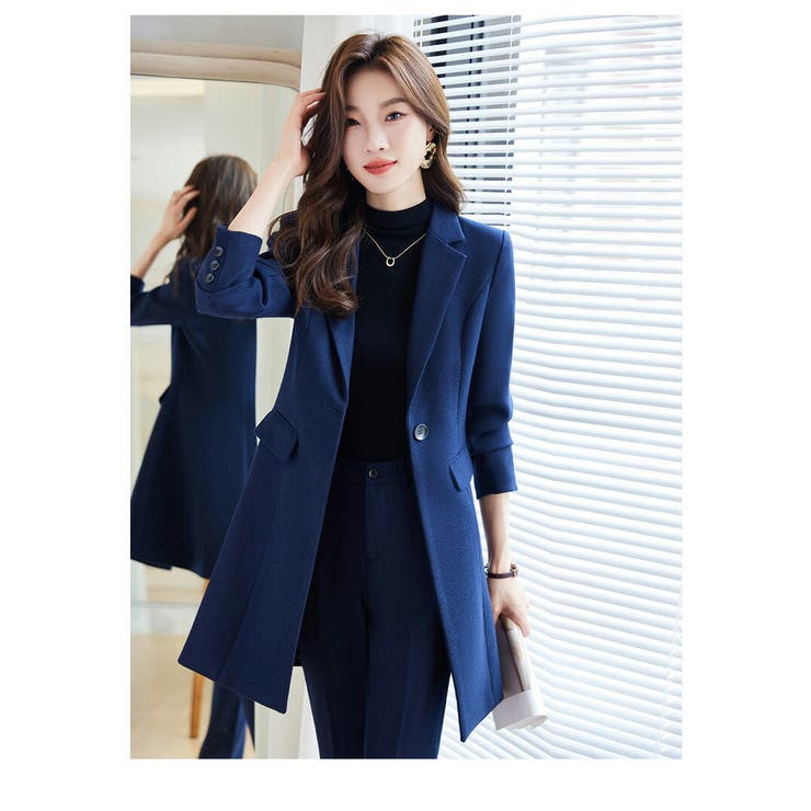 2点セット【スーツジャケット+パンツ】セットアップ パンツスーツ 全3色 | JS FASHION | 詳細画像9 