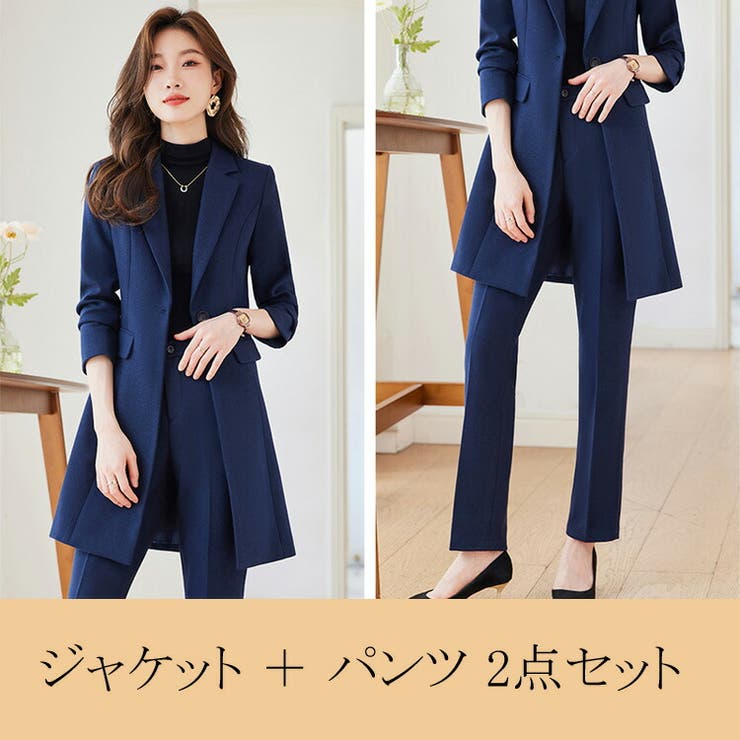 2点セット【スーツジャケット+パンツ】セットアップ パンツスーツ 全3色 | JS FASHION | 詳細画像16 