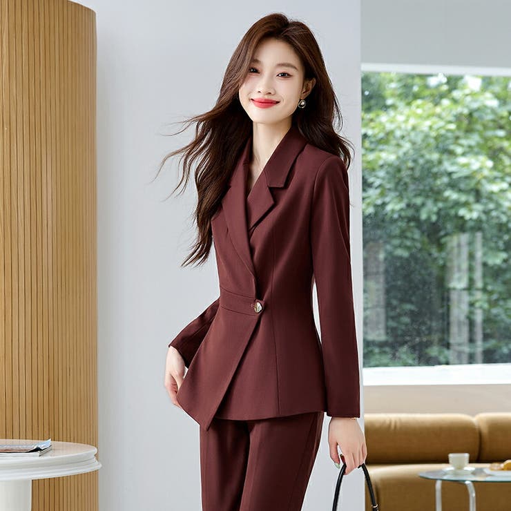 2点セットセットアップ パンツスーツ 全3色[品番：JSFW0014791]｜JS FASHION（ジェーエスファッション）のレディース ファッション通販｜SHOPLIST（ショップリスト）