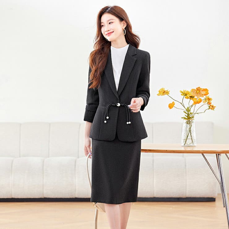 2点セットセットアップ スカートスーツ 全2色 | JS FASHION | 詳細画像5 