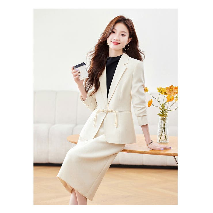 2点セットセットアップ スカートスーツ 全2色 | JS FASHION | 詳細画像15 