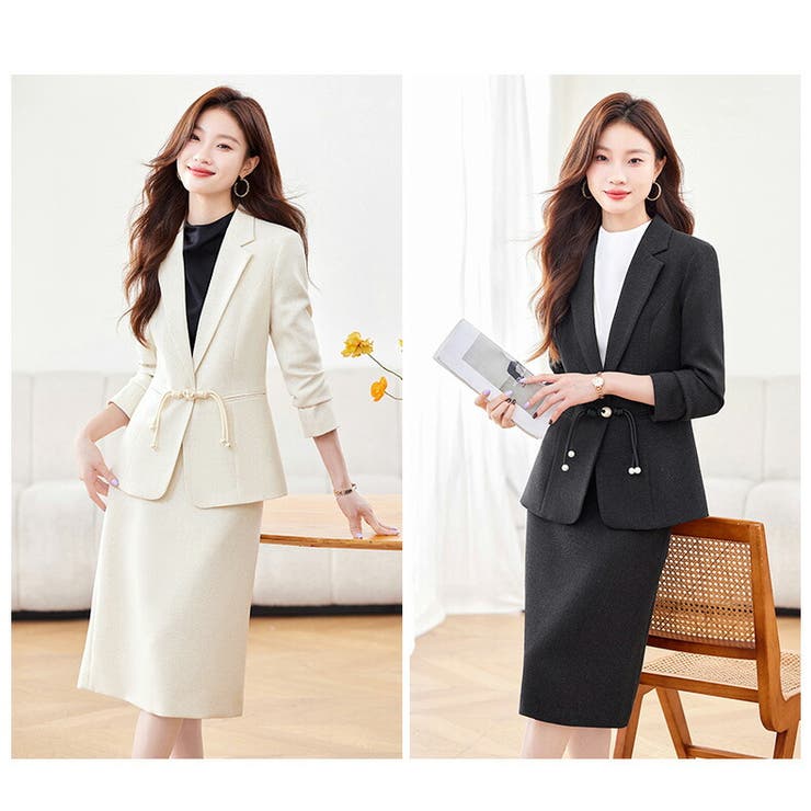 2点セットセットアップ スカートスーツ 全2色 | JS FASHION | 詳細画像20 