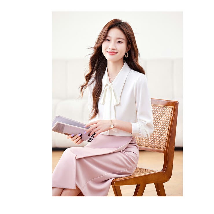 ブラウス 全2色 フロントリボン | JS FASHION | 詳細画像10 