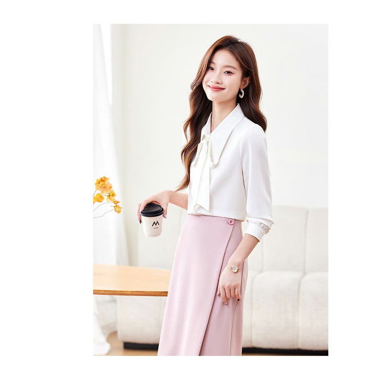 ブラウス 全2色 フロントリボン | JS FASHION | 詳細画像12 