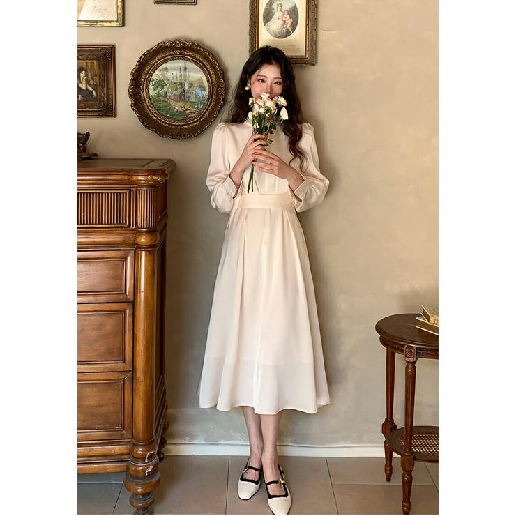 ドレスワンピース サテン パーティードレス[品番：JSFW0014859]｜JS