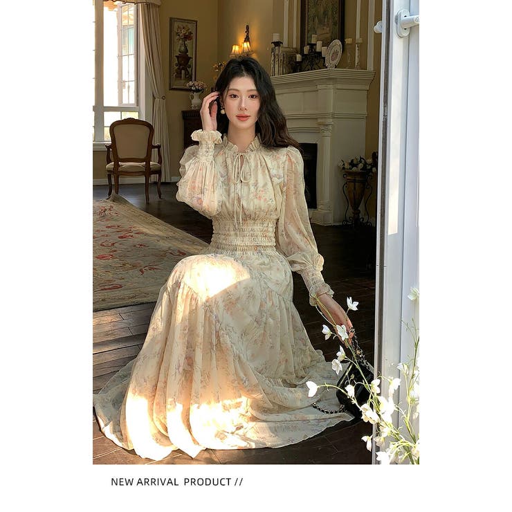 小花柄 ワンピース ロング | JS FASHION | 詳細画像5 