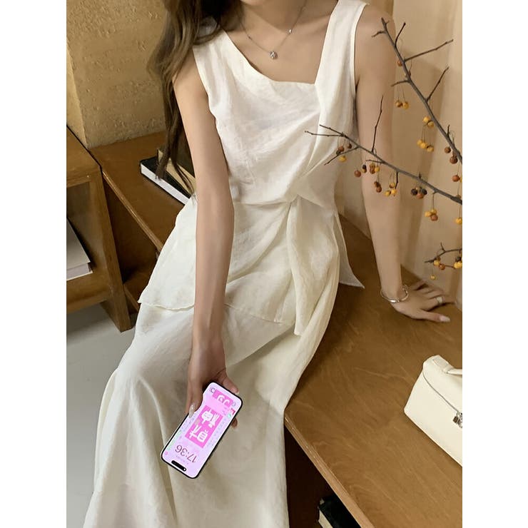 上下セットアップ アシンメトリー ノースリーブ | JS FASHION | 詳細画像8 