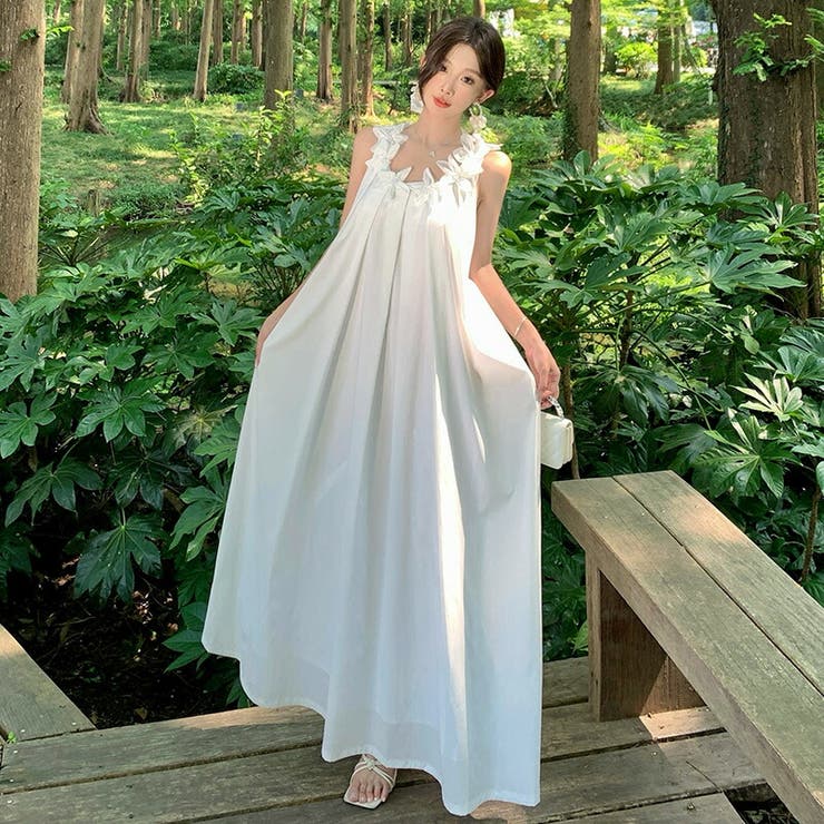 リゾートワンピース Uネック ノースリーブ | JS FASHION | 詳細画像1 