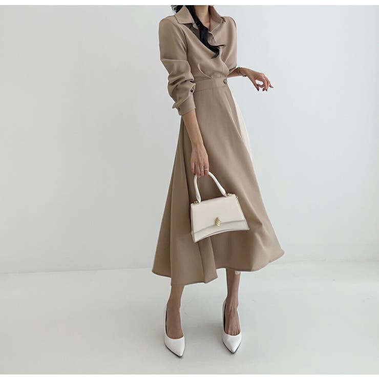 バイカラーワンピース 3色展開 シャツワンピース | JS FASHION | 詳細画像10