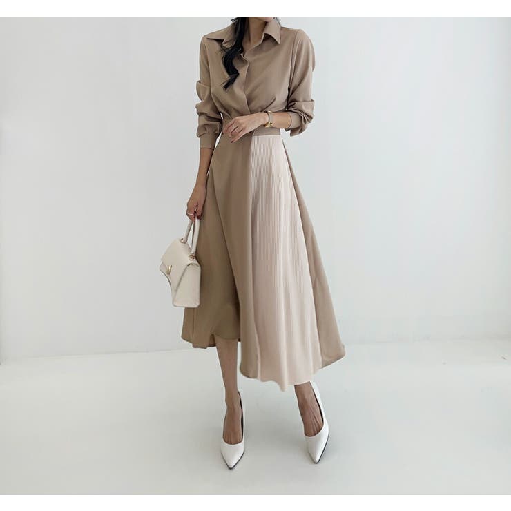 バイカラーワンピース 3色展開 シャツワンピース | JS FASHION | 詳細画像11