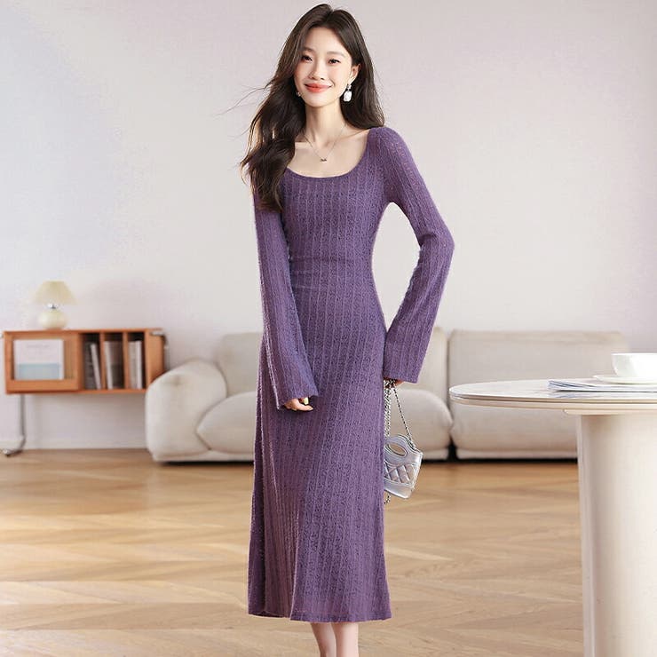 レースニット ワンピース セットアップ | JS FASHION | 詳細画像1 