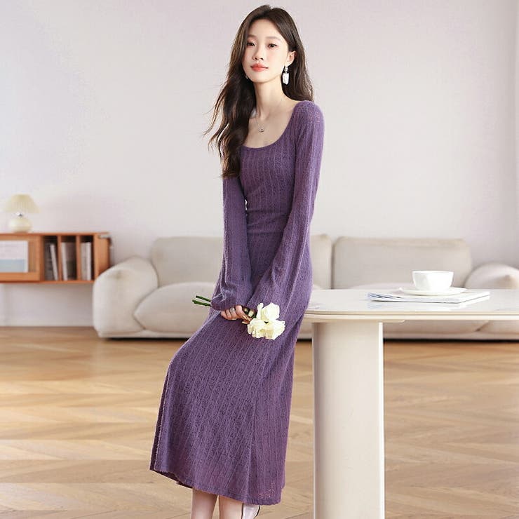 レースニット ワンピース セットアップ | JS FASHION | 詳細画像4 