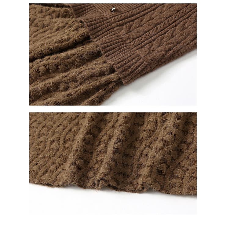 レイヤード風 ミディアム丈 レースワンピース | JS FASHION | 詳細画像15 