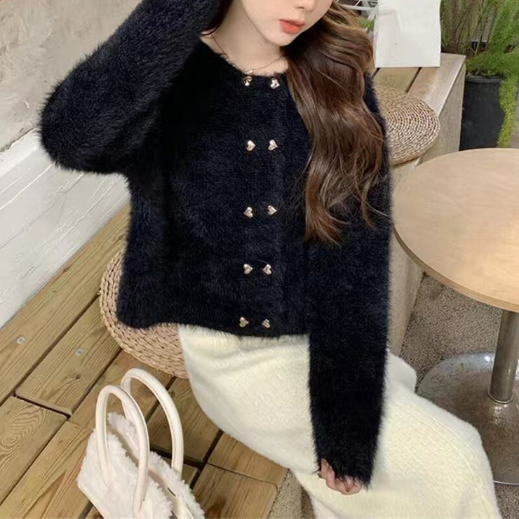 ふわふわ シャギーニット カーディガン | JS FASHION | 詳細画像6 