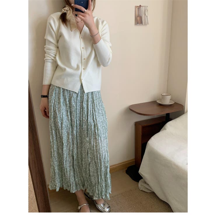 Vネック ニットカーディガン レディース | JS FASHION | 詳細画像15 