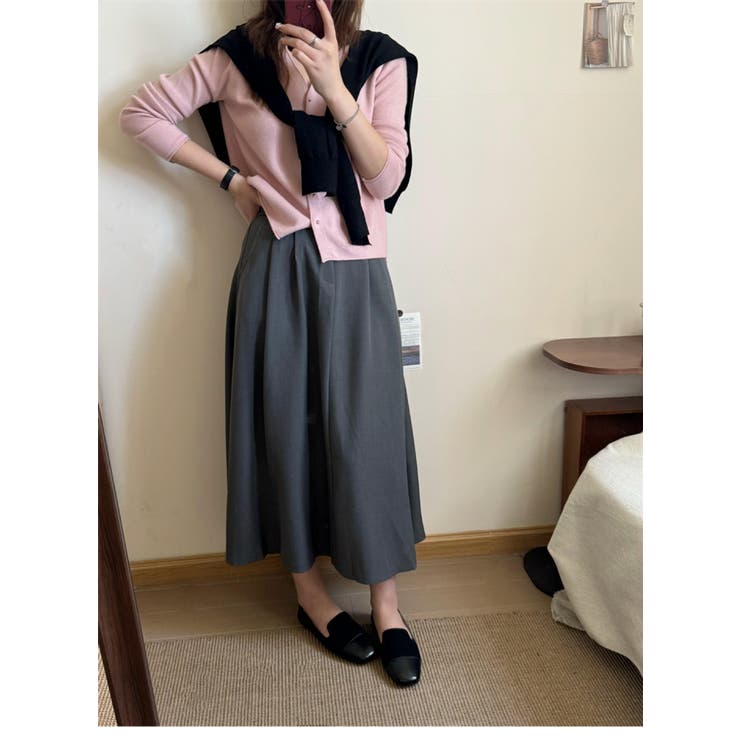 Vネック ニットカーディガン レディース | JS FASHION | 詳細画像13 
