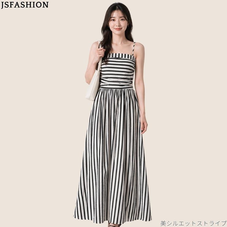 ストライプ ワンピース リゾートワンピース | JS FASHION | 詳細画像1 