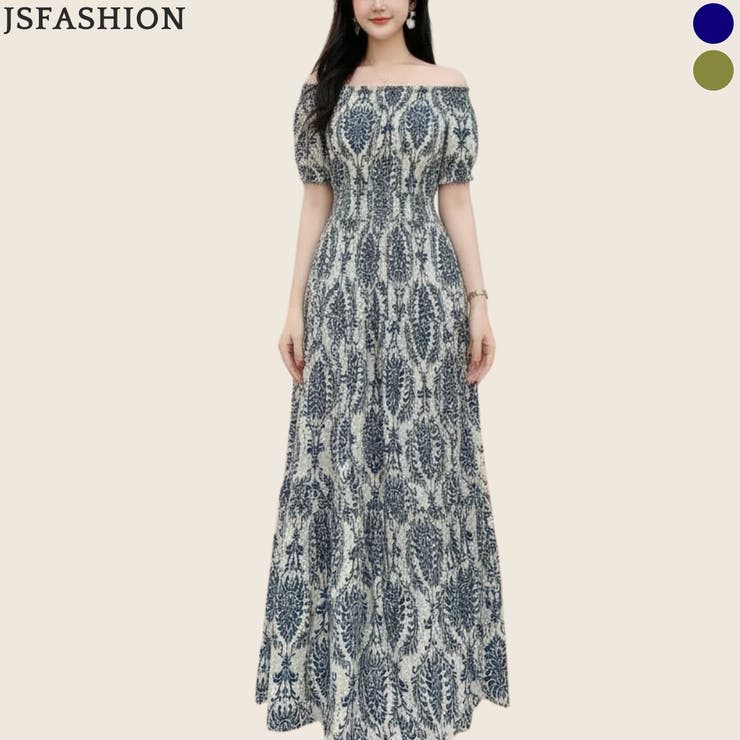 リゾートワンピース レディース オフショルダーマキシワンピース | JS FASHION | 詳細画像3 