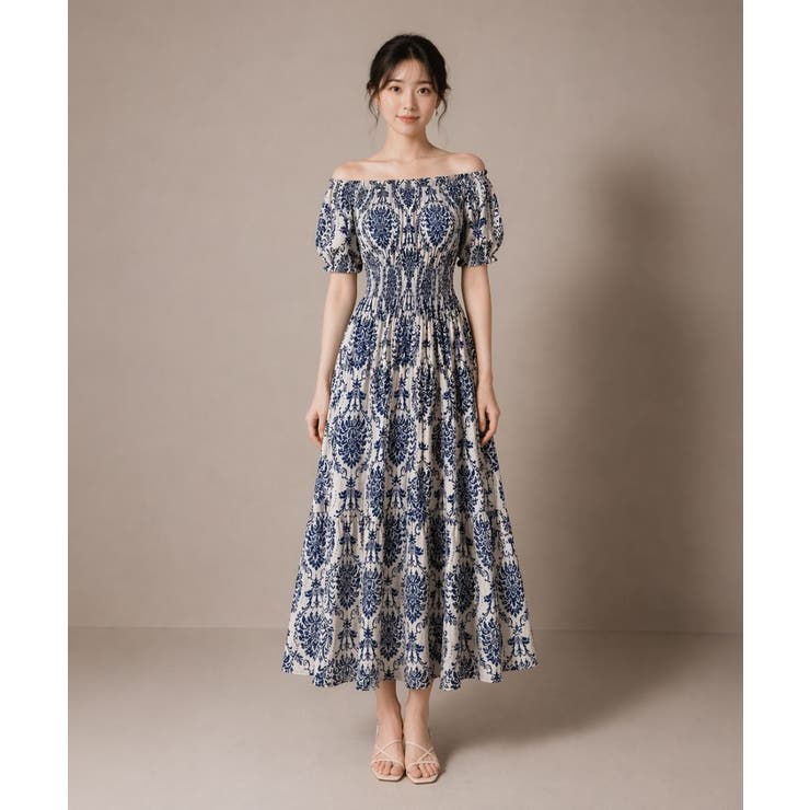 リゾートワンピース レディース オフショルダーマキシワンピース | JS FASHION | 詳細画像8 