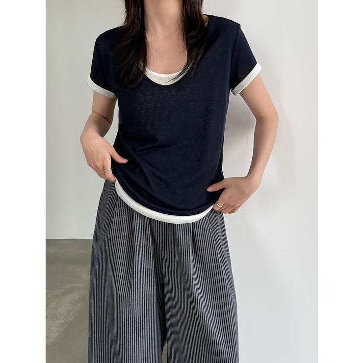ストライプ ワイドパンツ レディース | JS FASHION | 詳細画像7 
