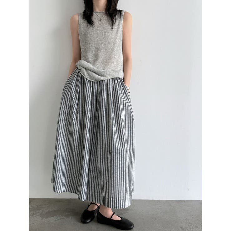 ストライプ ワイドパンツ レディース | JS FASHION | 詳細画像6 
