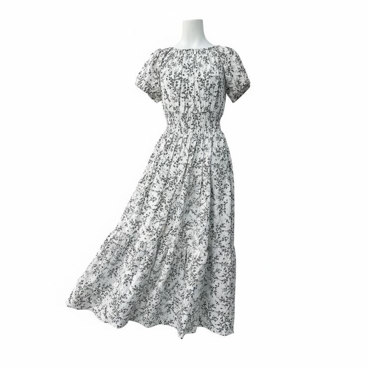 リゾートワンピース 花柄ワンピース オフショルダー | JS FASHION | 詳細画像10 
