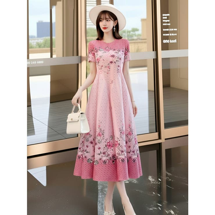 花柄ワンピース 夏 ロングワンピース | JS FASHION | 詳細画像4 