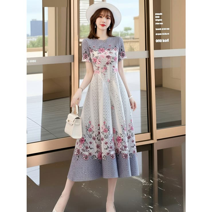 花柄ワンピース 夏 ロングワンピース | JS FASHION | 詳細画像3 