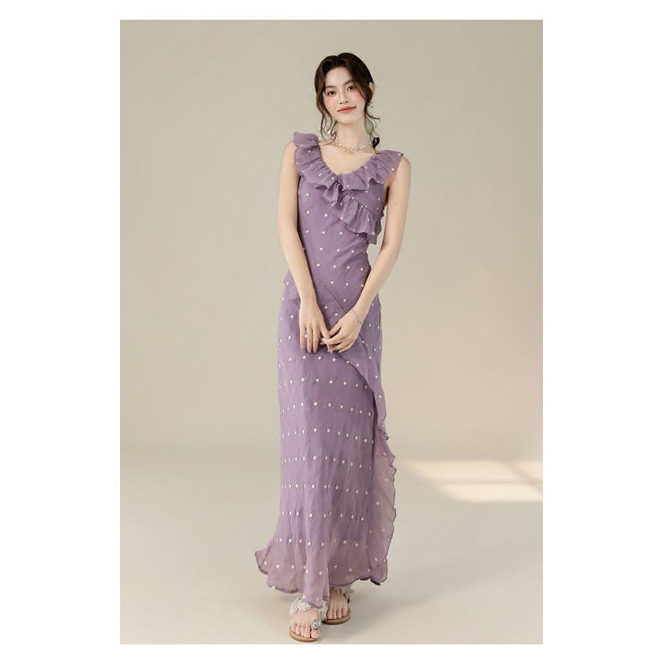 ドットワンピース 夏 ロングワンピース | JS FASHION | 詳細画像7 