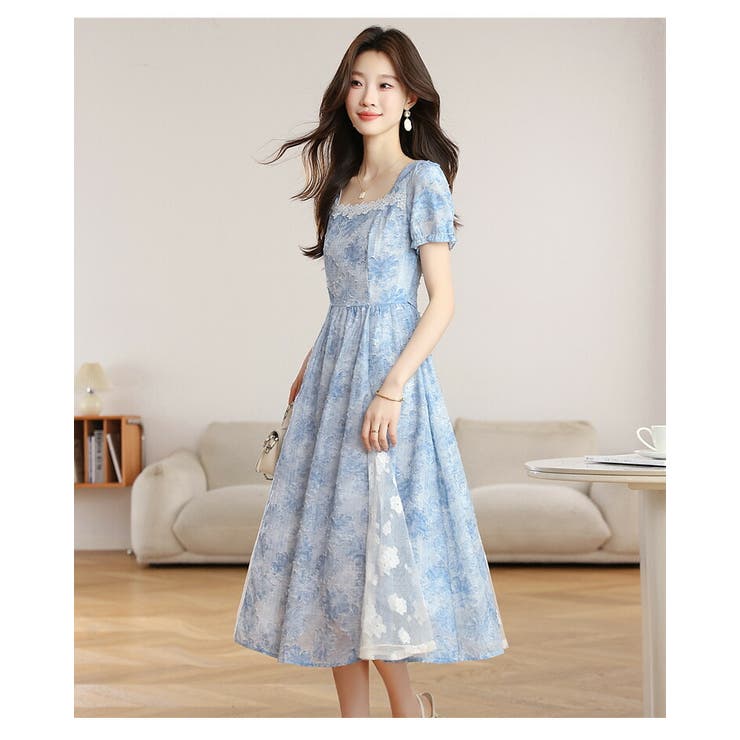 花柄ワンピース 夏 ロングワンピース | JS FASHION | 詳細画像6 
