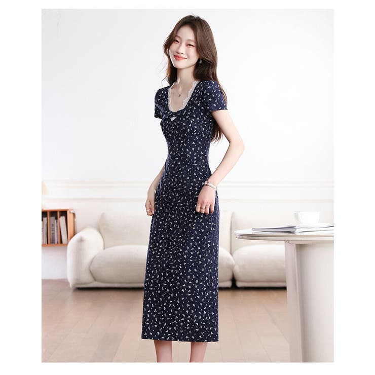 小花柄ワンピース 夏 ロングワンピース | JS FASHION | 詳細画像8 