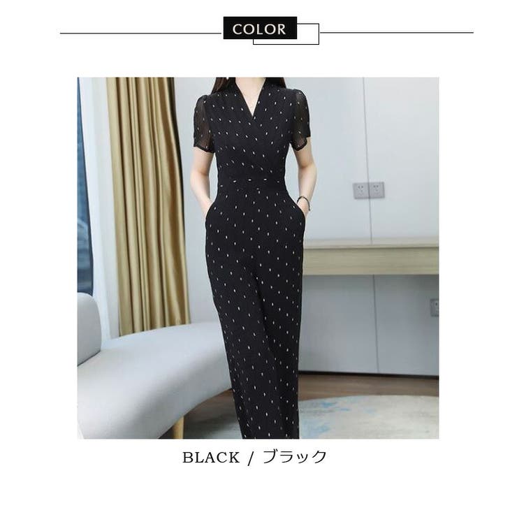 レトロ 半袖オールインワン ドット柄 黒 ブラック 古着 レディース 個性的 S レトロ 半袖オールインワン ドット柄 黒 ブラック 古着