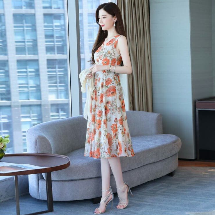 ◆春夏 シフォン ワンピース ドレス ２色 楽天市場】＼15％OFFクーポン／リゾートワンピース レディース