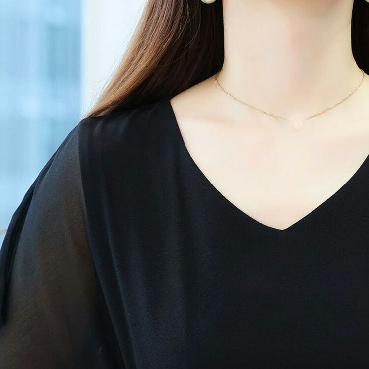 Aライン柄ワンピース 全2柄 ドット柄 | JS FASHION | 詳細画像15 