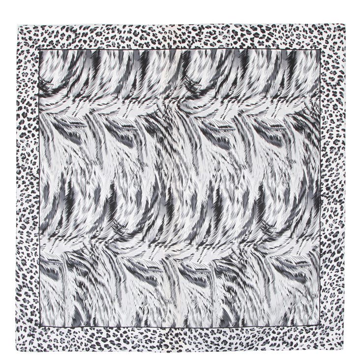 【G】 | 90x90cmサイズ ヴィンテージ風サテン生地スカーフ | JULIA BOUTIQUE