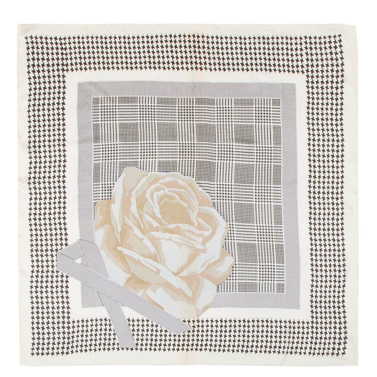 90x90cmサイズ ヴィンテージ風サテン生地スカーフ | JULIA BOUTIQUE | 詳細画像20 