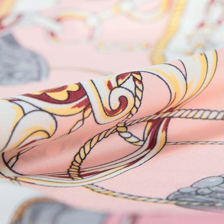 90x90cmサイズ ヴィンテージ風サテン生地スカーフ | JULIA BOUTIQUE | 詳細画像16 