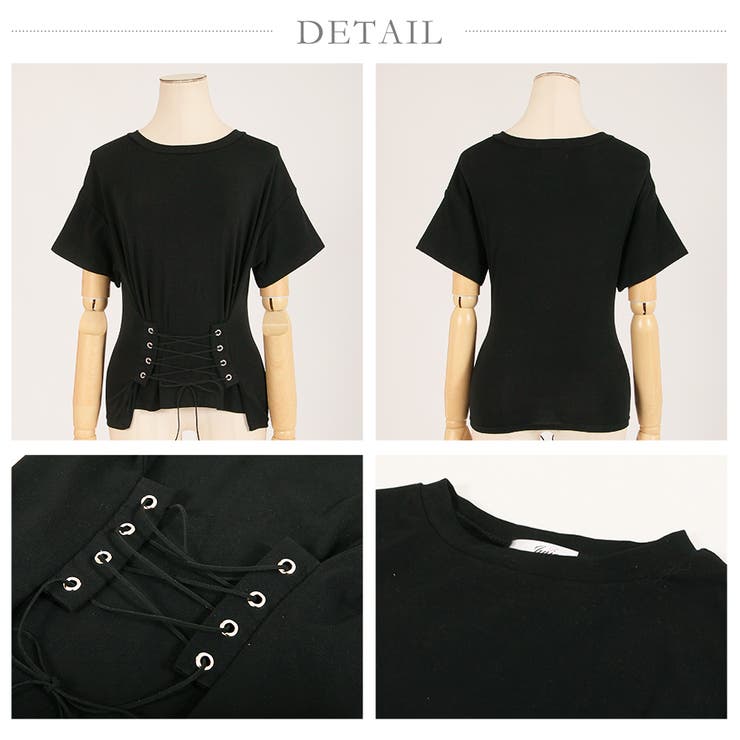 すっきり美シルエットになれる♪コルセット風デザイントップス
