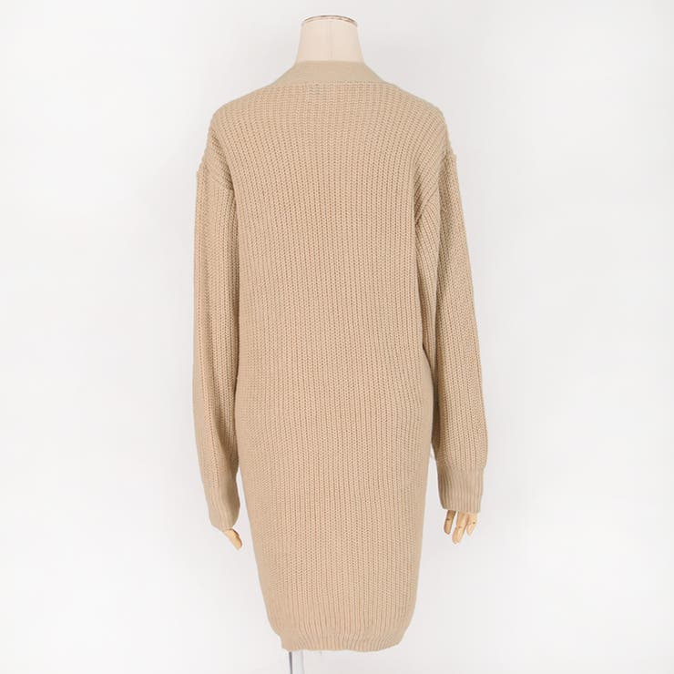 EPOCA 42サイズ　ニットカーディガン　ファー　ベージュ　ムートン EPOCA 42サイズ ニットカーディガン ファー ベージュ ムートン EPOCA