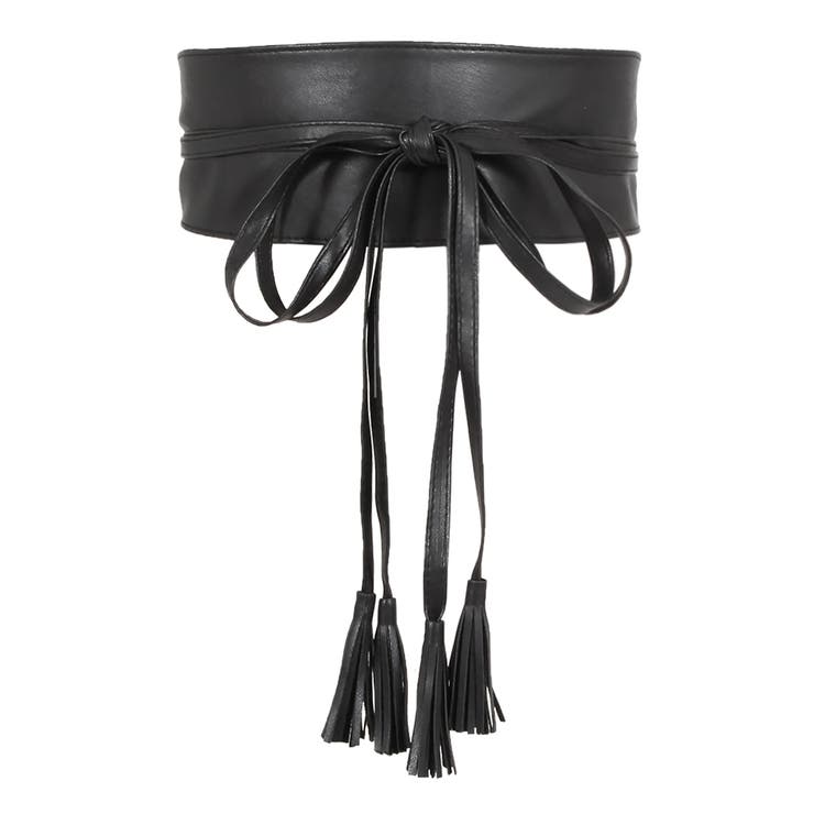 トレンド感のあるスタイリングに タッセル付きフェイクレザーサッシュベルト | JULIA BOUTIQUE | 詳細画像2 